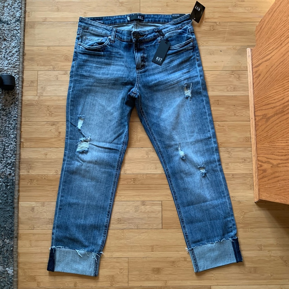 NWT Kut From The Kloth Catherine Boyfriend Cuffed